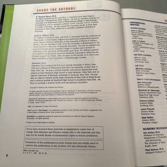 Holt Florida Chemistry Hardcover Textbook FCAT Prep Interactive Online Edition - Picture 13 of 16